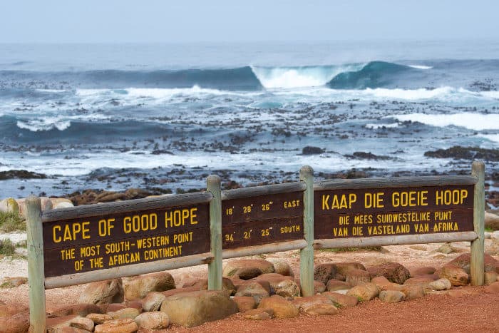 Cape of Good Hope, the most South-Western point of the African continent