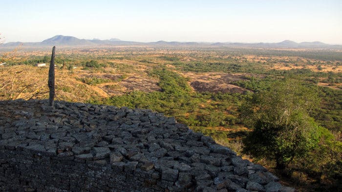 Scenic view of Great Zimbabwe