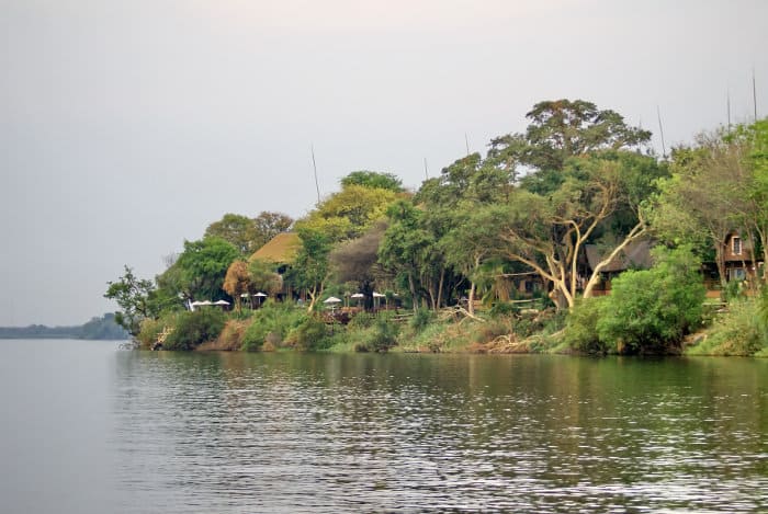 Lodge along the Chobe river