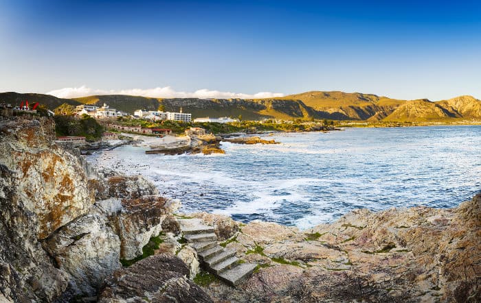 Whale watching town of Hermanus in South Africa