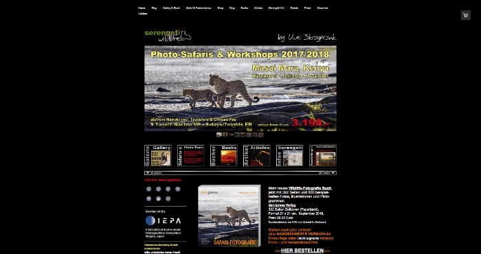 Uwe Skrzypczak Photography website screenshot